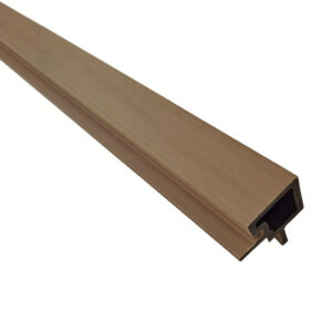 Perfil de Terminación Corner Revestimiento Exterior Co-Extruded G04 Teak