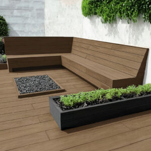 Deck Co-Extruded Dual Color G04 Teak + G07 Charcoal