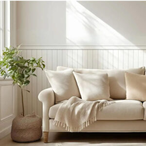 Revestimiento de Pared Interior Stripe Blanco Pintable